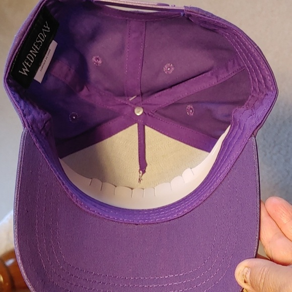 NWT Wednesday Adams Purple Baseball Cap - Picture 9 of 11